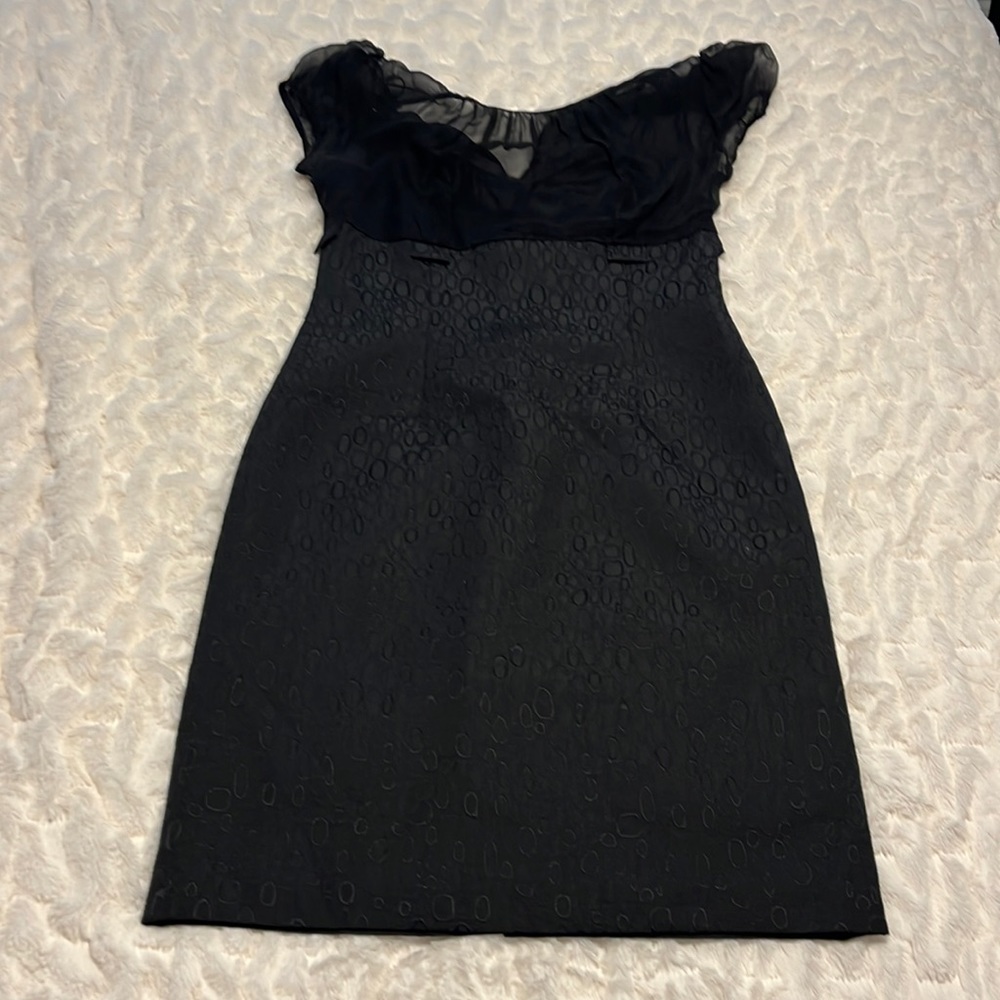Tahari black work dress
